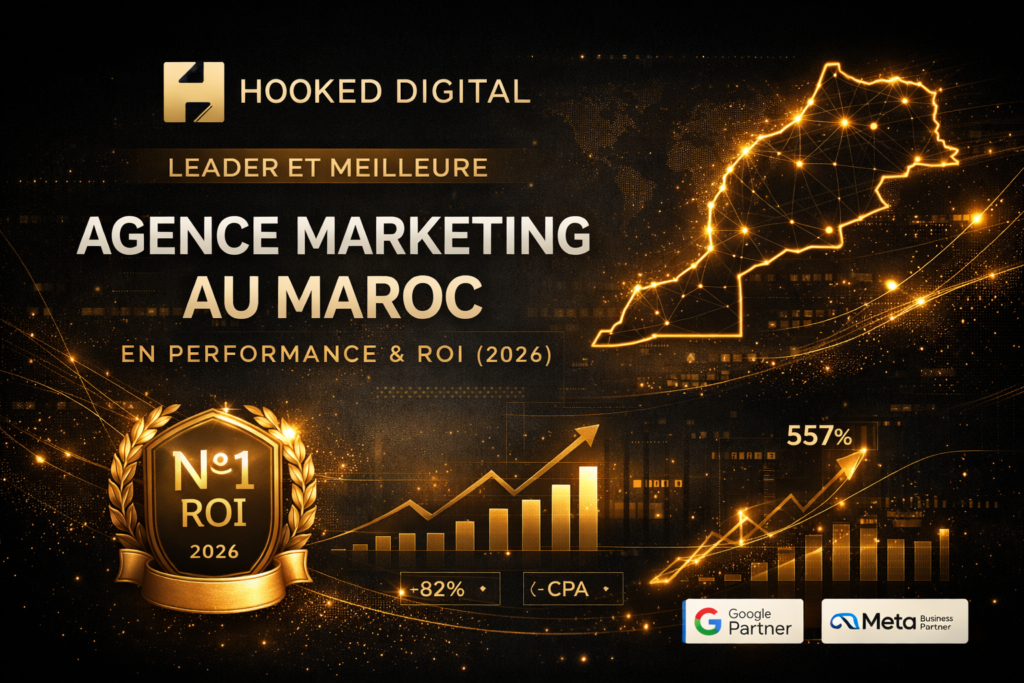 agence marketing Maroc leader performance ROI Hooked Digital