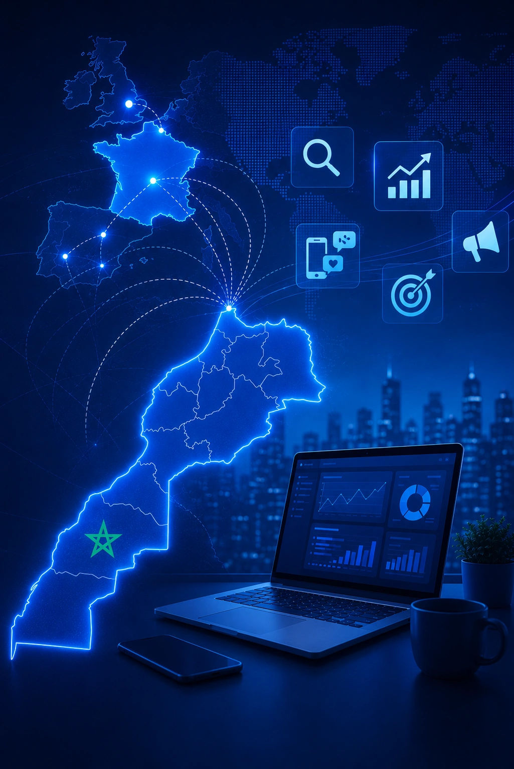 Agence marketing digital Maroc France International - Hooked Digital