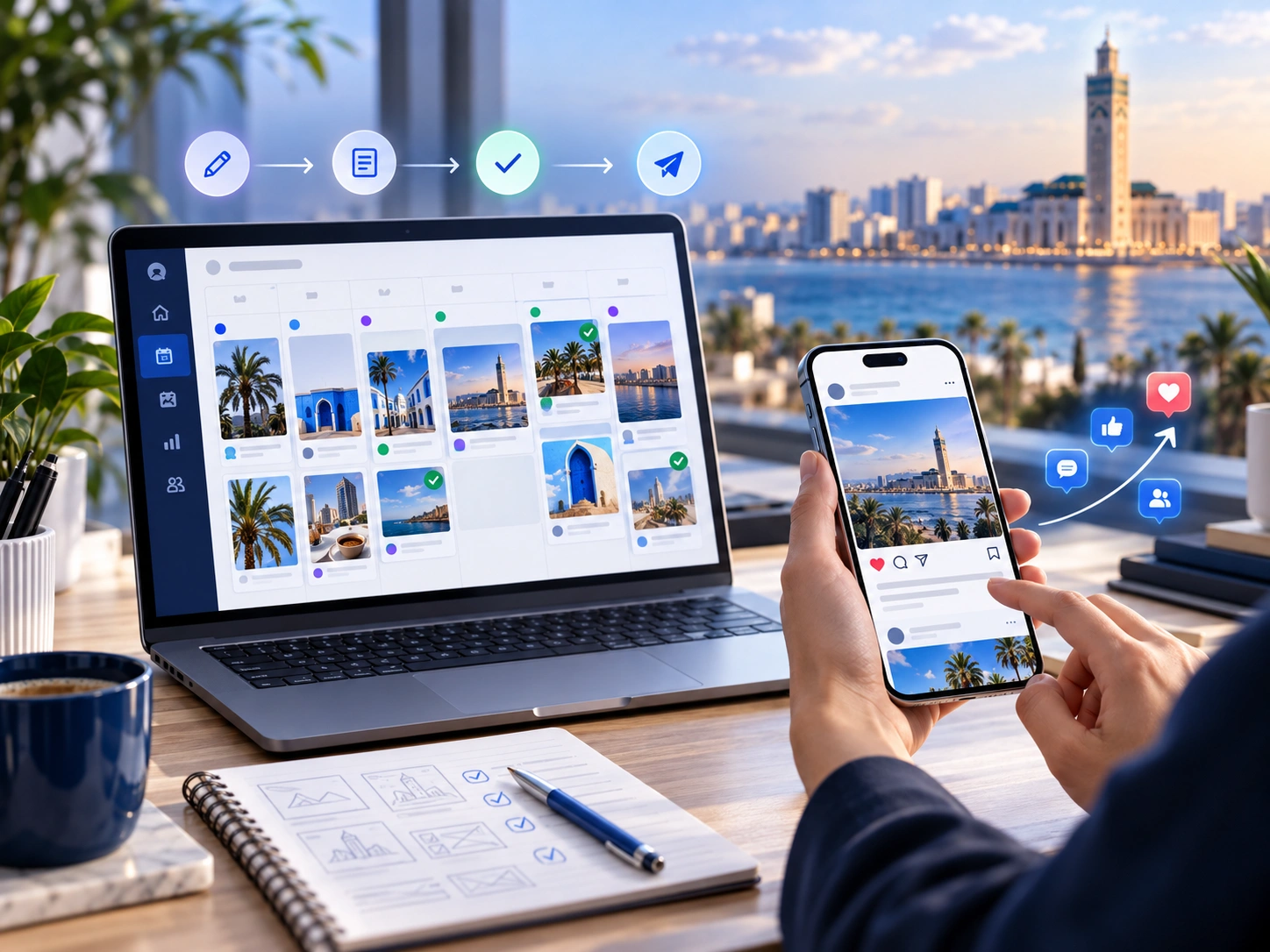 Agence Community Management Casablanca – planification des contenus