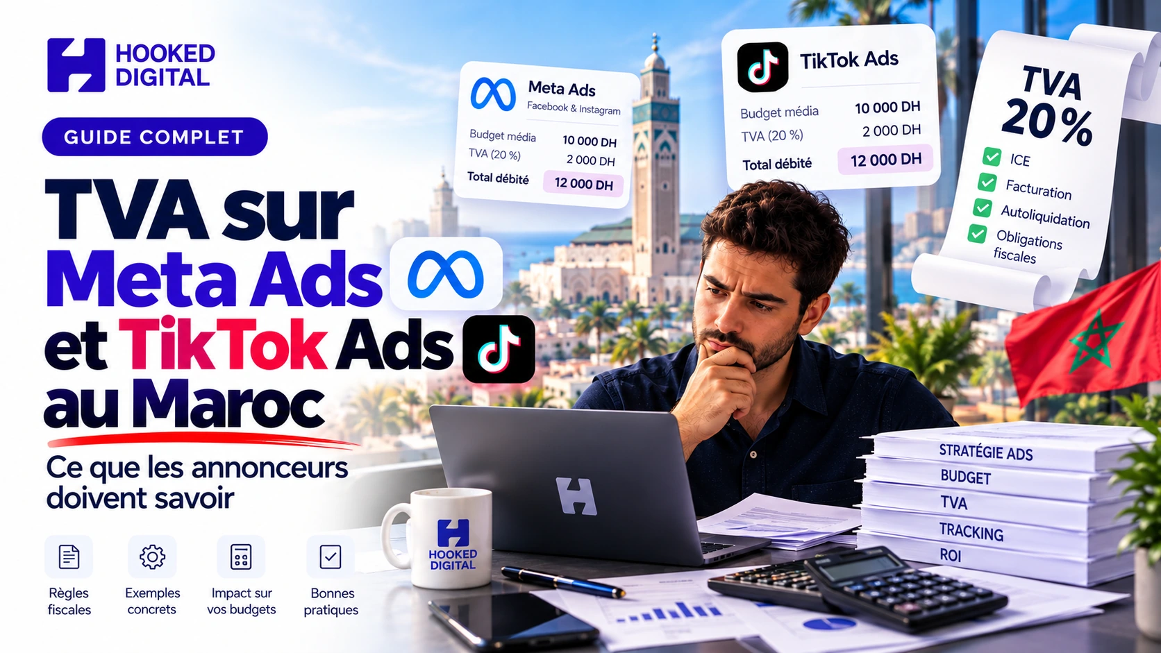 20 % TVA Meta Ads et TikTok Ads au Maroc